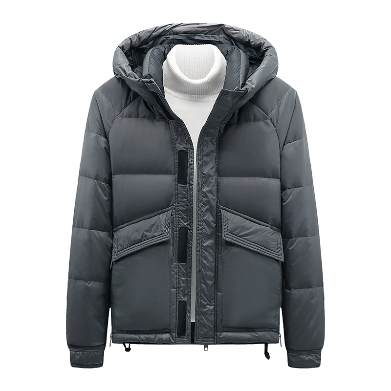 

Men Down Jackets 2022 Winter Brand New Casual Warm Thick Hooded Parka Fashion Casual Down Coats Mens Windproof Parkas M-5XL