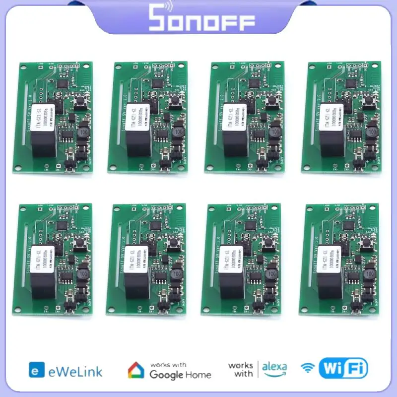 

Беспроводной Wi-Fi коммутационный модуль SONOFF SV 5-24 В с безопасным напряжением, поддержка вторичного управления разработкой через EWeLink, 1-10 шт.