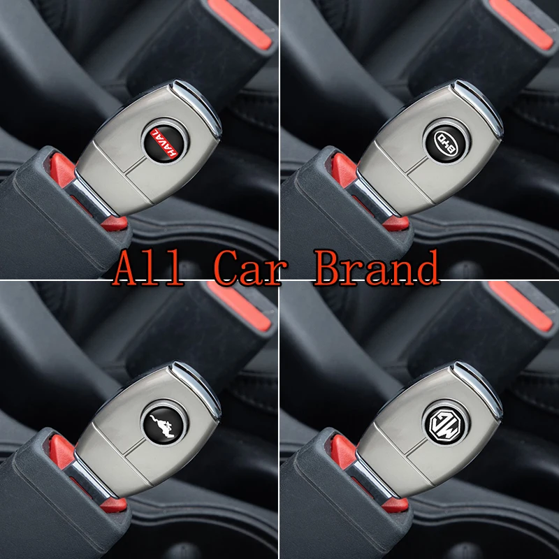 

1Pcs Car Logo Seat Belt Clip Extender Seatbelt Lock Buckle For JEEP Grand Cherokee WJ WK WK2 KJ KK brújula Wrangler TJ JK de 2 4