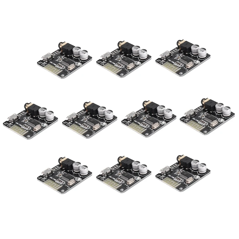 

NEW-10Pcs DIY Bluetooth 5.0 Audio Receiver Board MP3 Lossless Decoder Board Wireless Music Player Stereo Sound Module