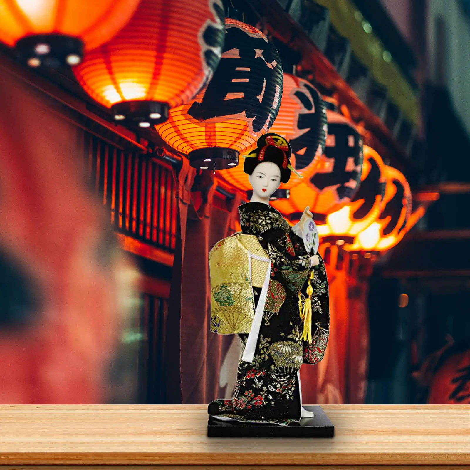 Искусственная кукла статуэтка гейши украшение для шкафа магазина гостиной