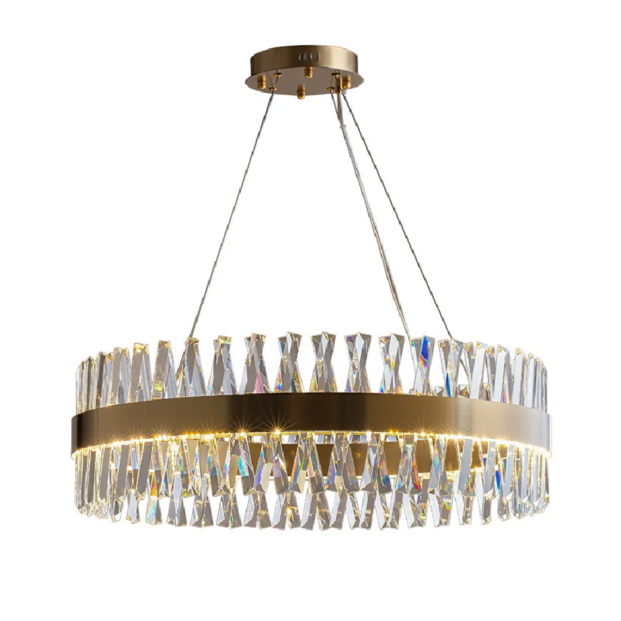 

Современная роскошная хрустальная люстра K9 для гостиной, столовой, кухни, дизайнерская Золотая люстра в скандинавском стиле, лампы для внутреннего декора