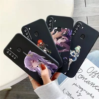 genshin impact project game phone case for samsung galaxy s8 s8 plus s9 s9 plus s10 s10e s10 lite 5g plus soft black funda
