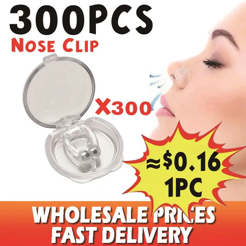 300p Silicone Magnetic Anti-Snoring Nose Clip Sleep Aid Snoring Plug Travel Home Direct Selling Healthcare Snoring Anti-Snoring