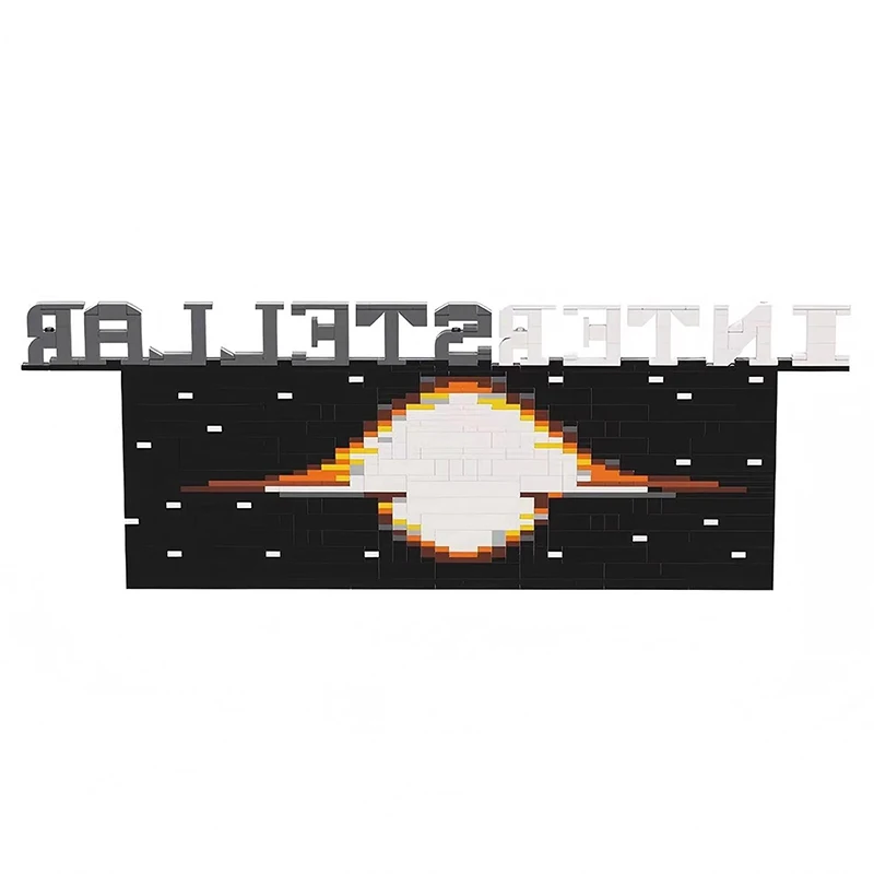 Фото Bricklink Creative MOC Moive Межзвездная сквозь черное отверстие Наборы моделей сцены DIY Строительные блоки Детские игрушки Рождественский подарок №2