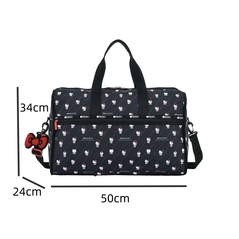 Miniso Black Hellokitty повседневные рюкзаки большой емкости сумки-тоут KT с принтом