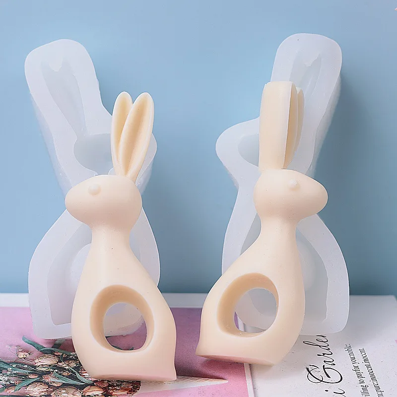 Силиконовая форма «сделай сам» для ароматерапии в виде кролика