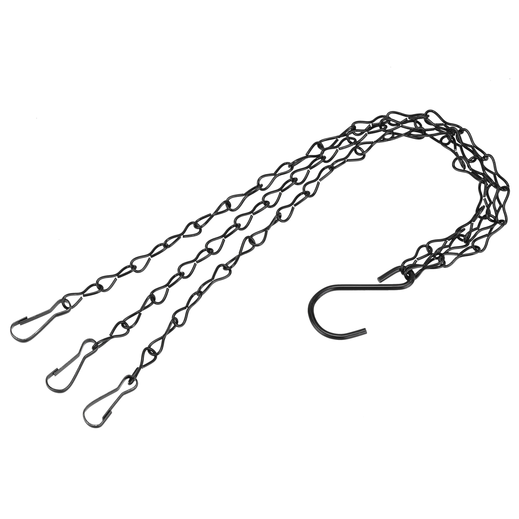 

Uxcell Hanging Chains 30lbs 33cm Link 3 Point Holder with S Shaped Hook Silver 5 Pcs