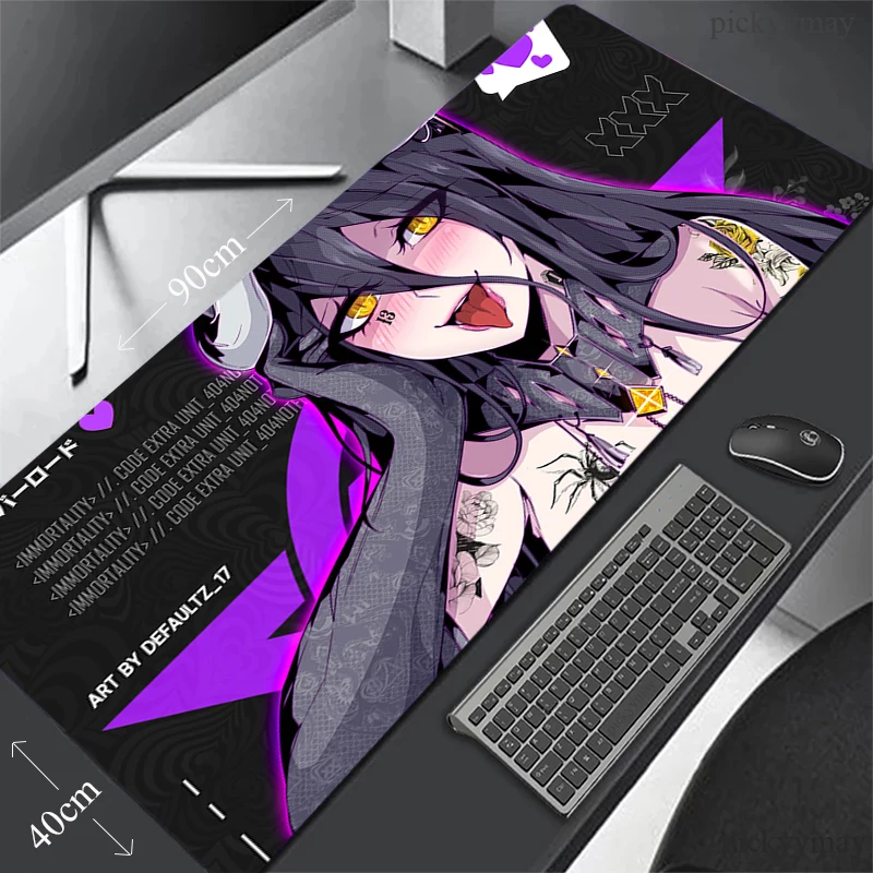 

Mouse Pads Punk Girl Gaming Mousepads 400x900 Large Mousepad Gamer Rubber Mat Company Desk Pad Design For Gift
