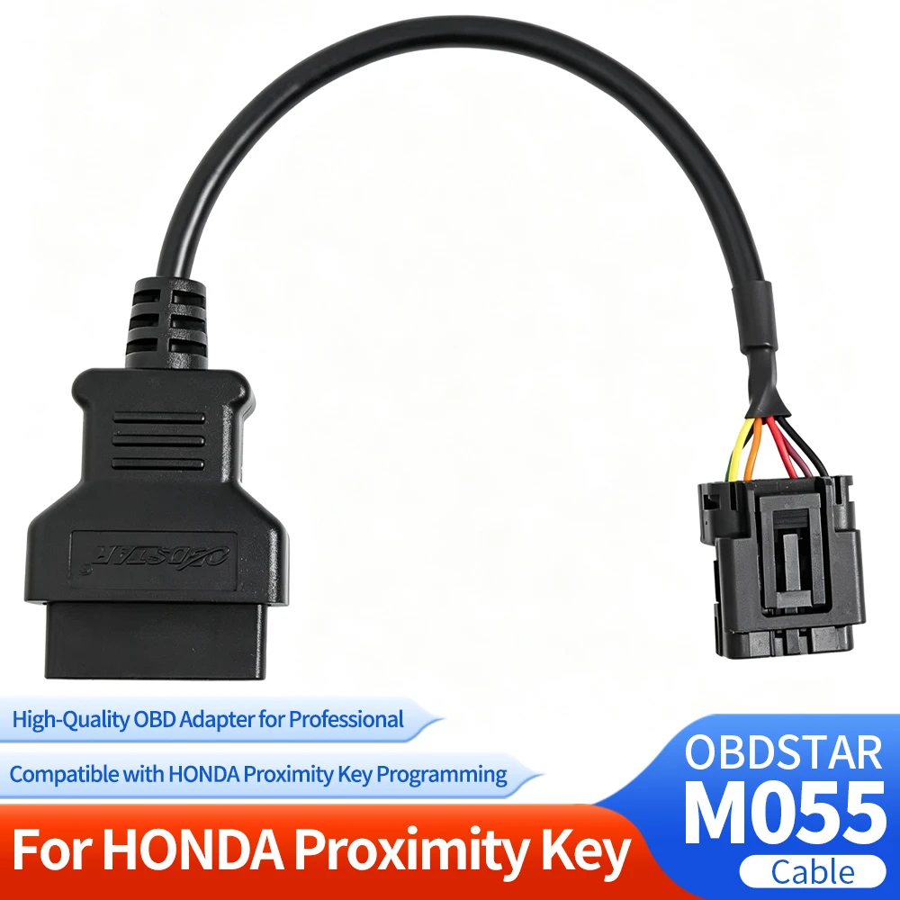Фото Новый кабель передачи данных OBDSTAR M055 для Honda, для серии OBDSTAR ISCAN (мотоциклы/суда), программирование бесконтактных ключей в режиме BENCH, автомобильный кабель. №1