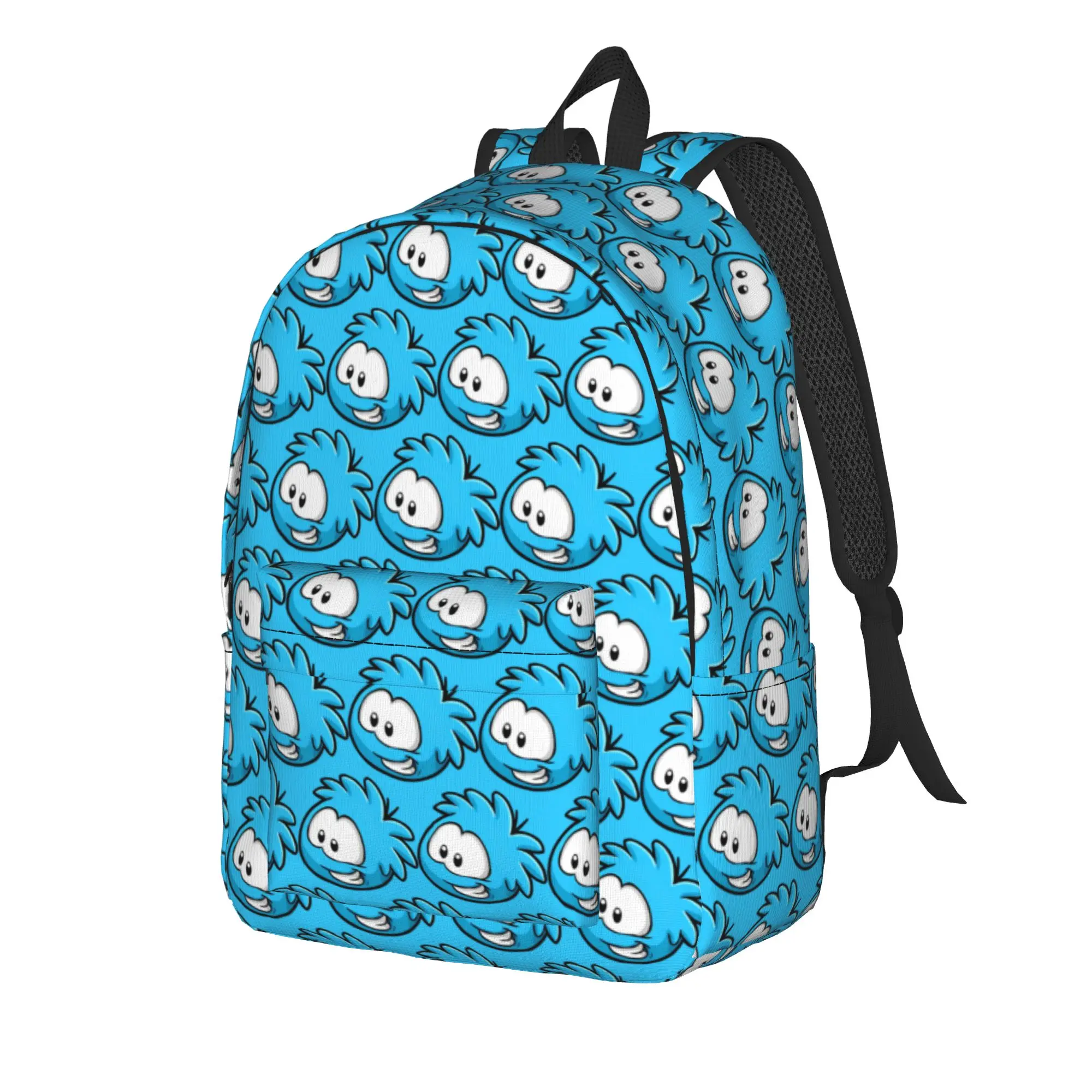 Фото Модный рюкзак Club Penguin Blue Puffle, модный рюкзак для работы и учебы, для мужчин и женщин, холщовые сумки для ноутбуков №2
