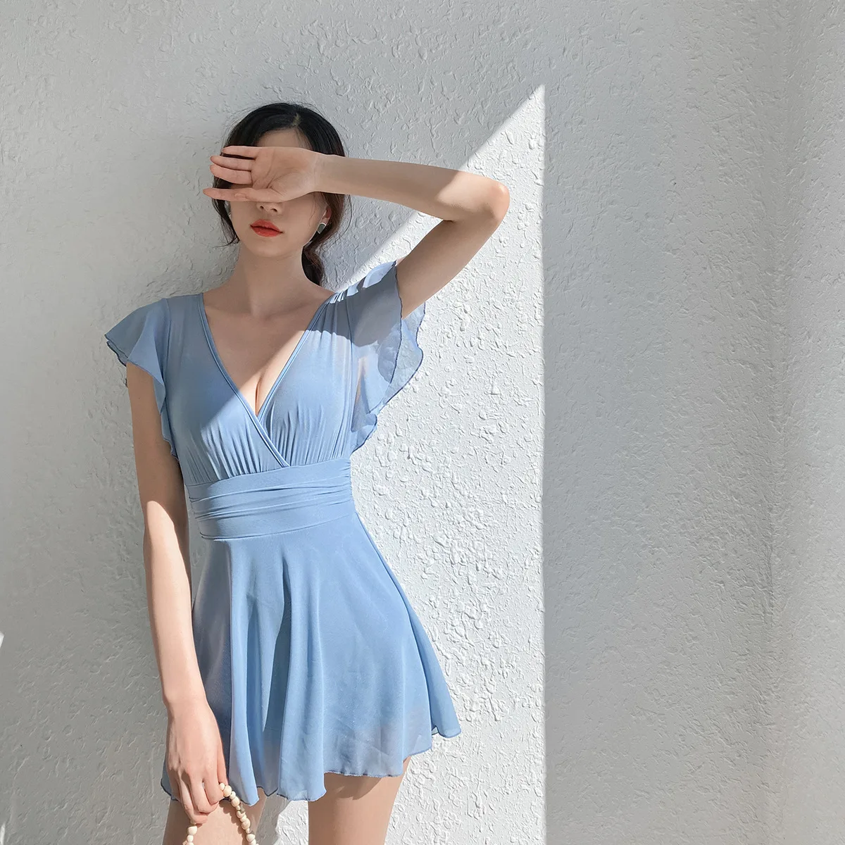 

Women's Swimsuit 2023 New Sexy Conservatively Thin Split Swimsuit Hot Spring Skirt Japanese and Korean Style Women's Swimsuit