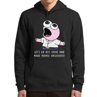 smiling friends characters pim charlie gleb alan hoodies anime adult animated fans mens clothing soft hooded sweatshirt