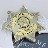 movie same walking dead brooch police badge pin souvenir creative alloy jewelry clothing backpack accessories men gift wholesale