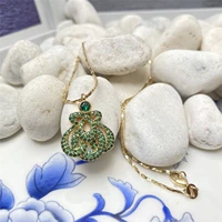 green nano necklace pendant ladies personality trend jewelry
