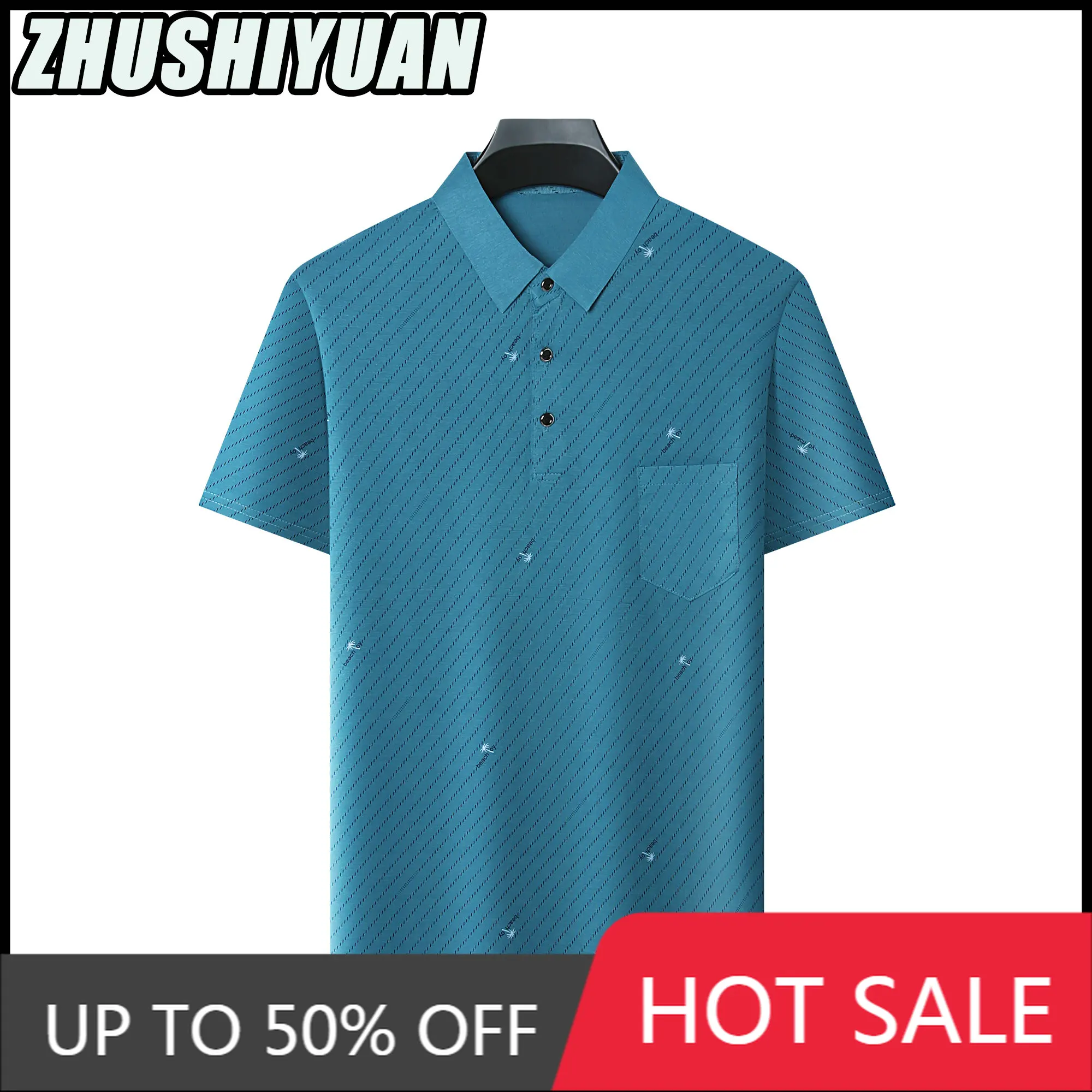 

Polo Shirts for Men 2023 Summer Youth T-Shirts Fashion Clothes Lapel Classics Mid-life Tshirts Business Casual Short Tops Offers
