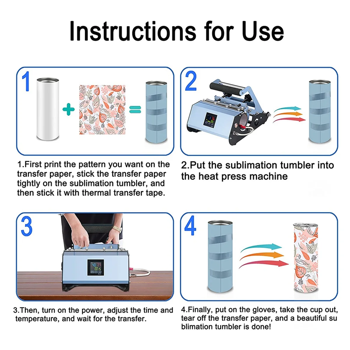 Насадка для термопресса стакана 30 унций 110 В термопрессовой машины подходит