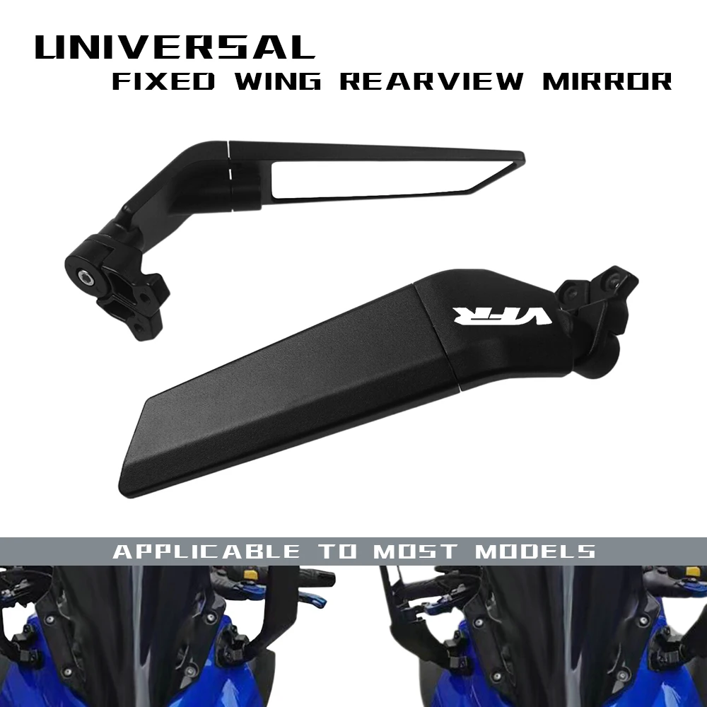 

Модифицированные мотоциклетные зеркала для Honda VFR 400 750 800 VTR1000F CBR 650R 650F Регулируемые вращающиеся ветрозащитные поворотные боковые крылья зад...