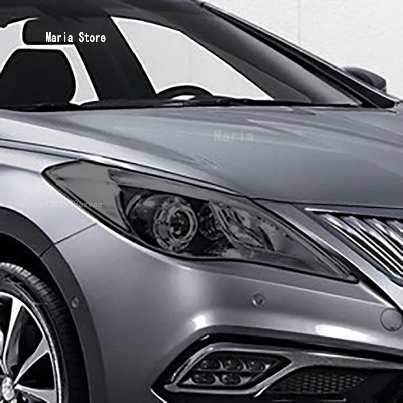 

For Hyundai Azera 2012-2017 Accessories Car Headlight Protective Film Headlamp Restoration Transparent Black TPU Sticker