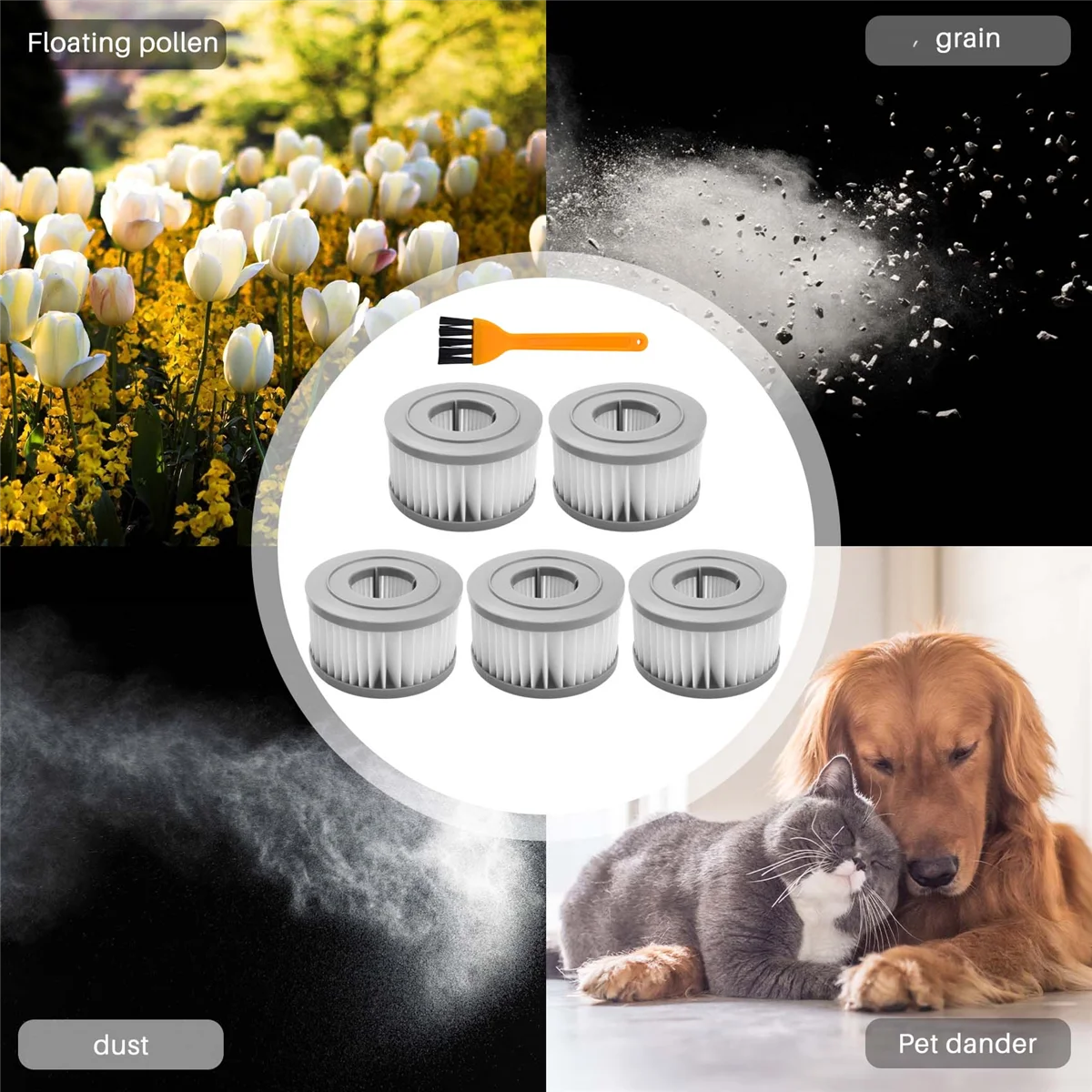 

Фильтр НЕРА Для JV85/JV85 Pro/H9 PRO, 6 шт., ручной беспроводной пылесос