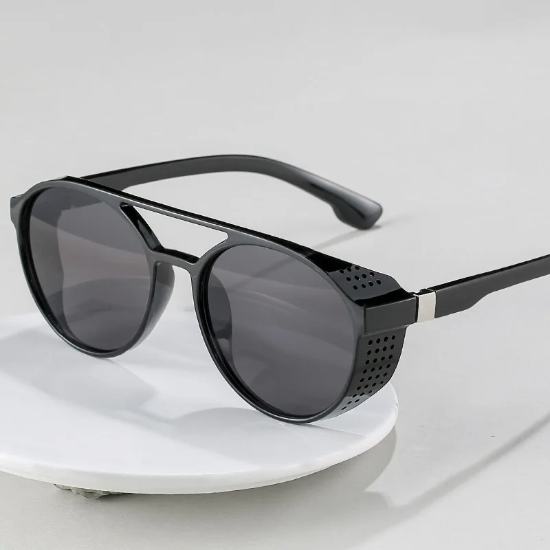 

Steampunk Sunglasses For Men Brand Design Fashion Retro Trend Male Beach Car Driving Fishing Travel UV400 Sun Glasses Eyewear