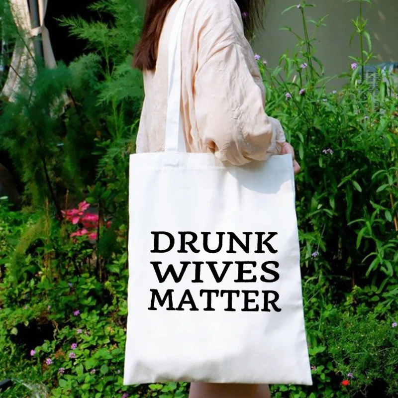 

Drunk Canvas Bag Hawaii Shopping Bags Women Vacation Tote Bag Canvas Mama Holiday Eco Friendly Products Designer Tote Bag M