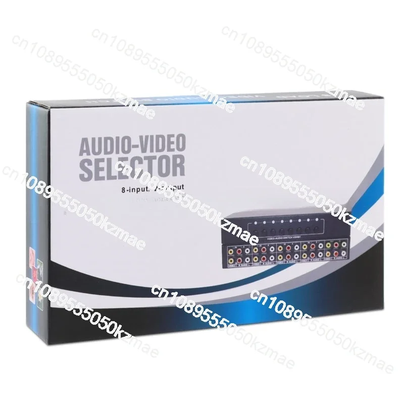 8X2 ПОРТ AV-переключатель RCA Видео Аудио Селектор 8-в-2-выход Совместный ручной