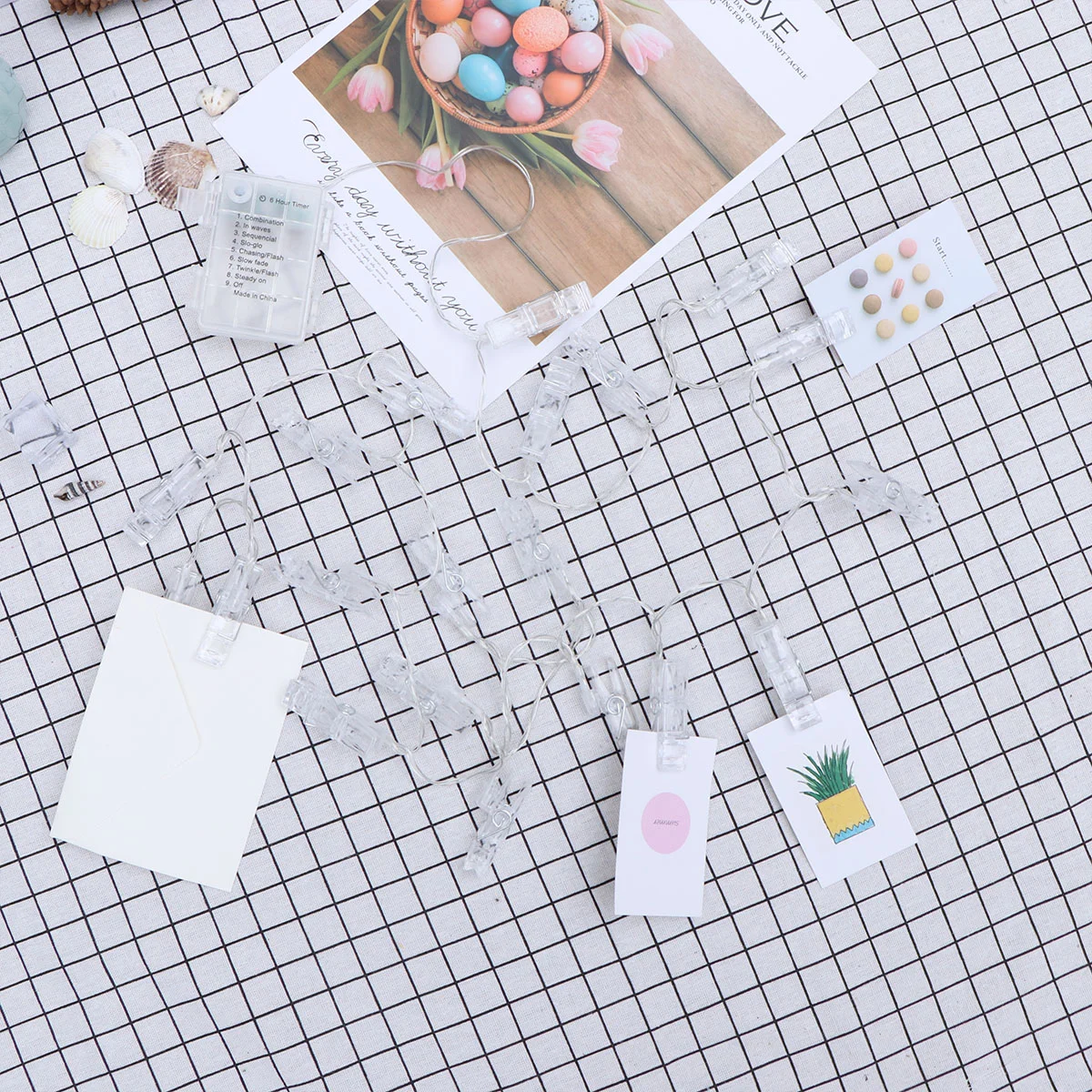 BZ1202 8-режимные гирлянды с фотоклипом 20 светодиодных гирлянд сказочный светильник