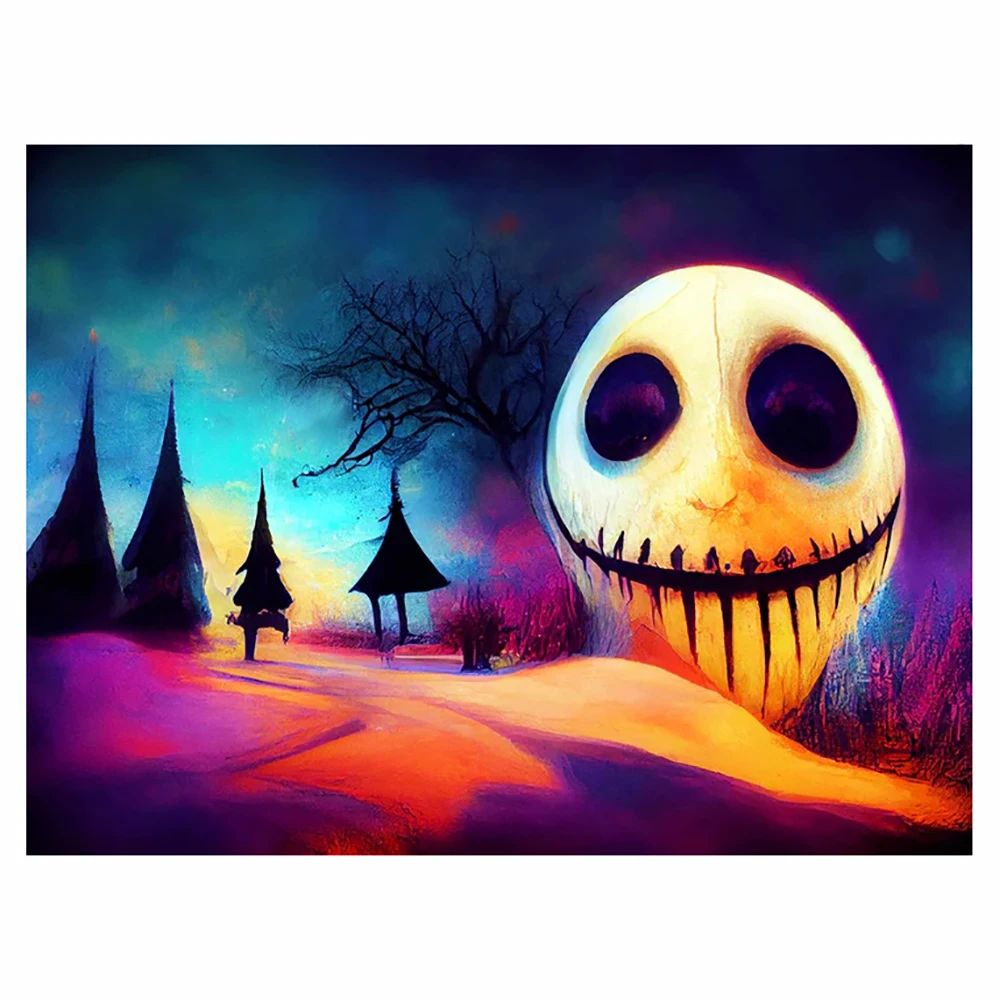 

5D Diamond Painting Street Full Square Round Diamond NIGHTMARE WINTERSCAPEp Embroidery Picture Home Decoration