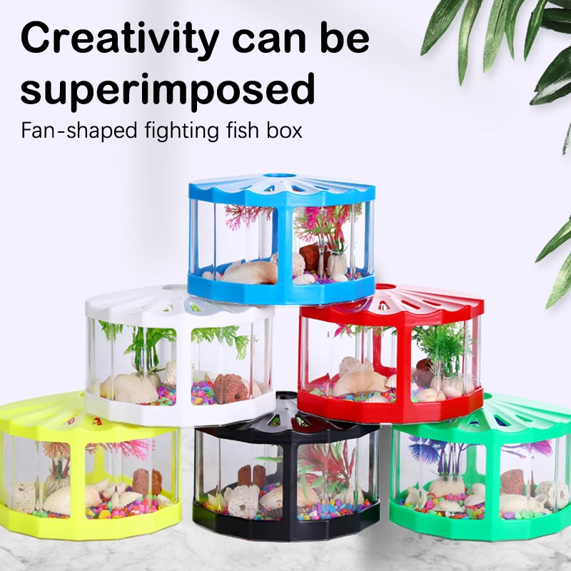 

Mini Transparent Insect Box With Lid Turtle Tank Suitable Pet Accessories For Office Living Room Coffee Table Desk Decoration