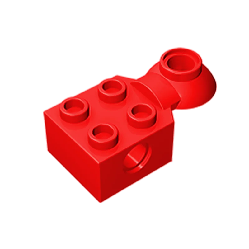 Gobrick GDS-1089 технический модифицированный Кирпич 2x2 с отверстием для штифта