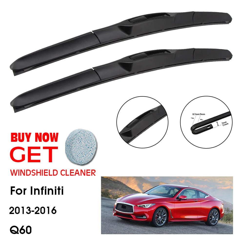 

Car Wiper For Infiniti Q60 24"+19" 2013-2016 Front Window Washer Windscreen Windshield Wipers Blades Accessories