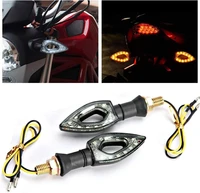 1 pair motorcycle heart shaped led turn signals scooter turning lights indicator blinkers flashers modification accessories hot
