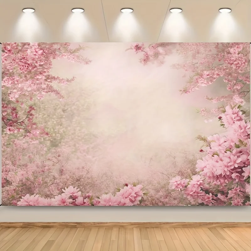 Фотофон для студийной фотосъемки с цветочным рисунком