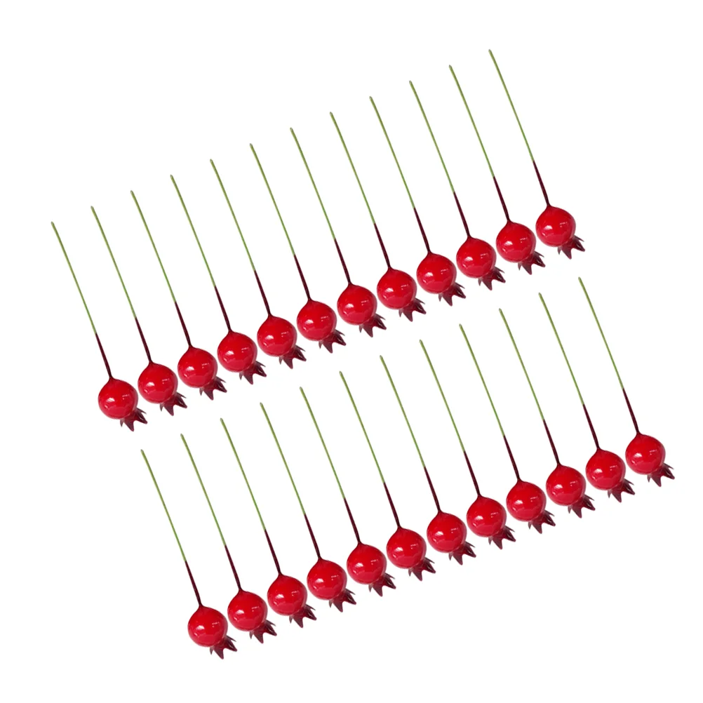 

150 Pcs Artificial Flower Red Berries Merry Christmas Holly Flowers for Xmas Party Christmas Festival