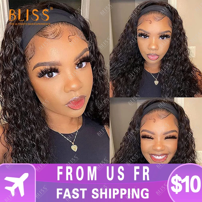4x4 Lace Closure Wigs Short Water Wave Lace Front Wigs Deep Wave Wigs Brazilian Human Hair Lace Front Wigs for Black Women