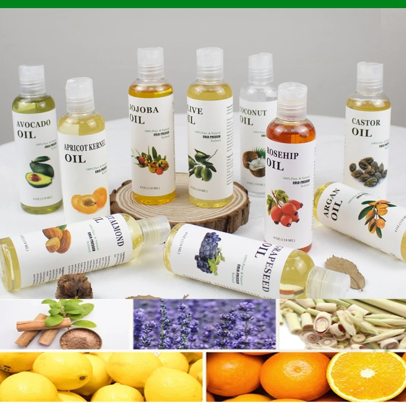 118ml  Natural Plant Essential Oil For Diffuser Spearmint Grapeseed Oil Coconut Oil Olive Oil Jojoba Oil  Essential Oils
