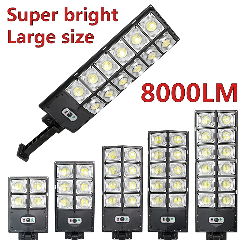 

Led Solar Sensor Lamp 8000 Lumens Outdoor Wall Lamp Garden With Sensor Streetlight Lights Waterproof Remote Control Solar Light