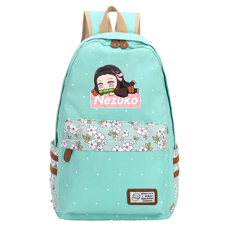 

Unisex Anime Demon Slayer Kamado Tanjirou Nezuko Travel Rucksack Casual Schoolbag Student Backpacks