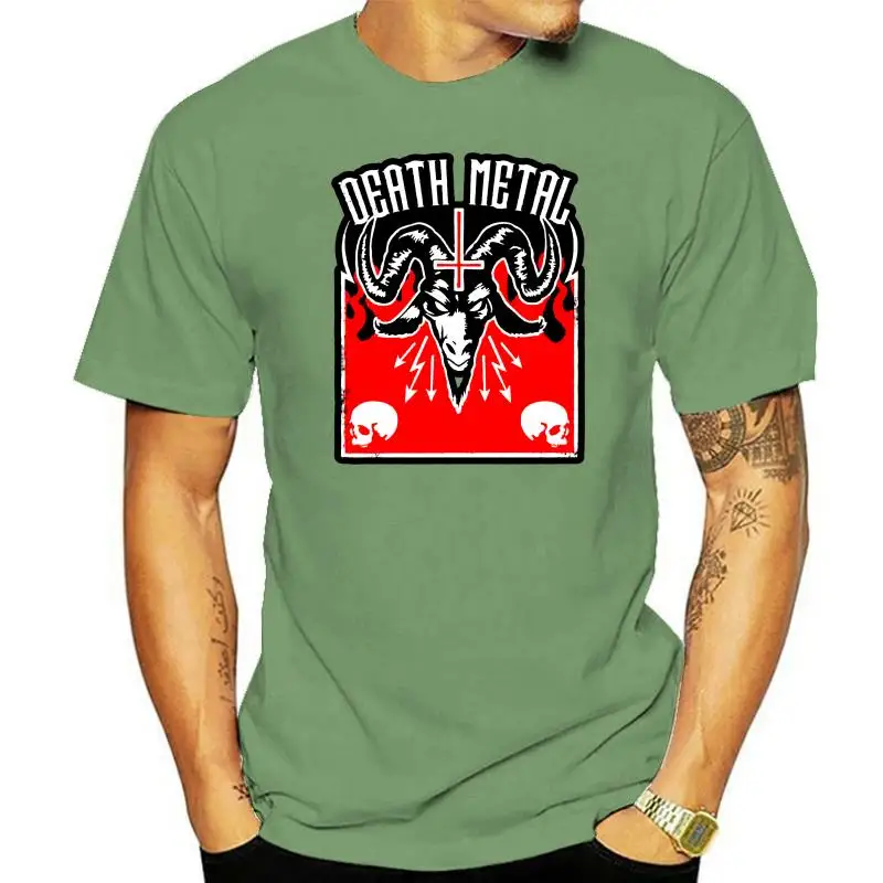 

2022 New Mens Death Metal Horror Satanic Music Men T-Shirt Tee Shirts