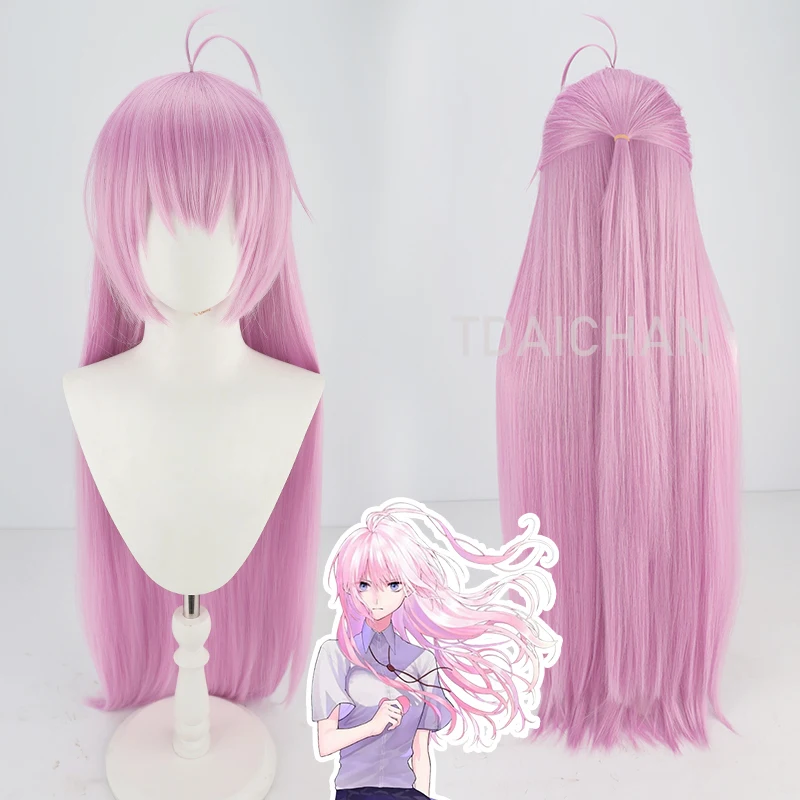 

100cm Long Shikimori Micchon Cosplay Wig Anime Shikimori's Not Just A Cutie Pink Heat Resistant Synthetic Hair Wigs + Wig Cap