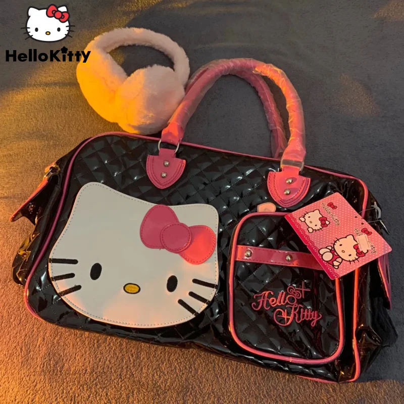 

Sanrio, сумки Hello Kitty, Новые Роскошные Дизайнерские Сумки из искусственной кожи для женщин Y2k, модные сумки через плечо для маленьких женщин
