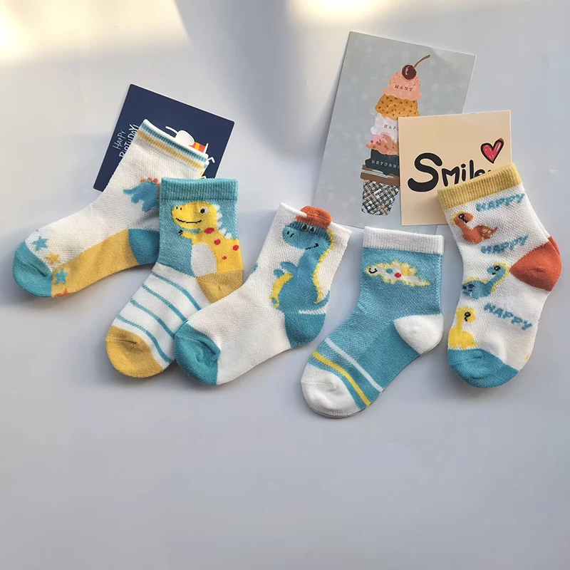 5 пар/партия, Детские тонкие хлопковые