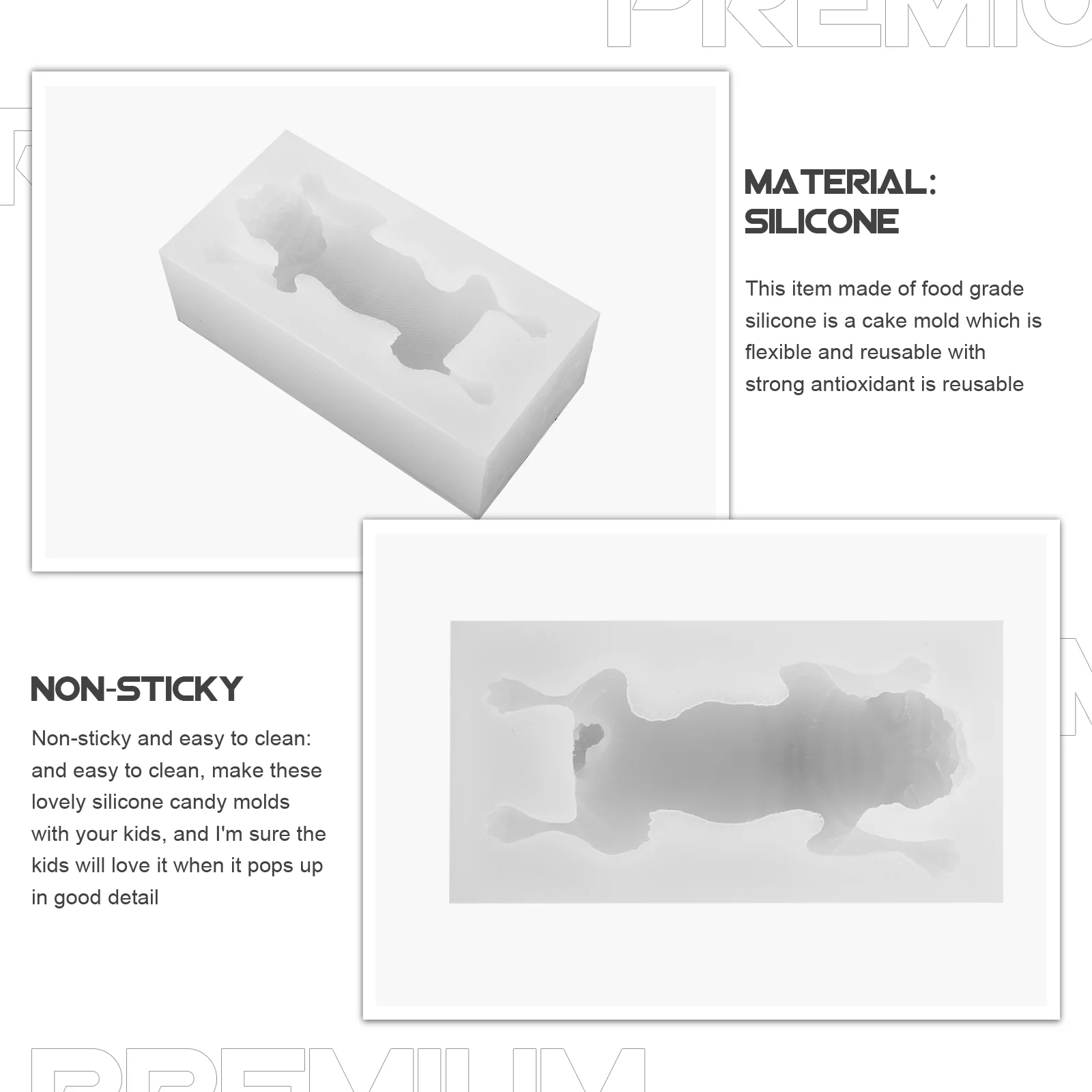 3D Shar Pei силиконовая форма для помадки мопса собака шоколадный мусс торта