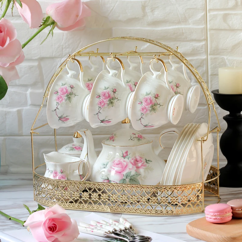 

Vintage Espresso Tea Cup Set Luxury Coffee Cups Set 6 Pieces Coffee Cup Breakfast Mugs Jogo De Xicaras Tea Cups and Saucer Sets