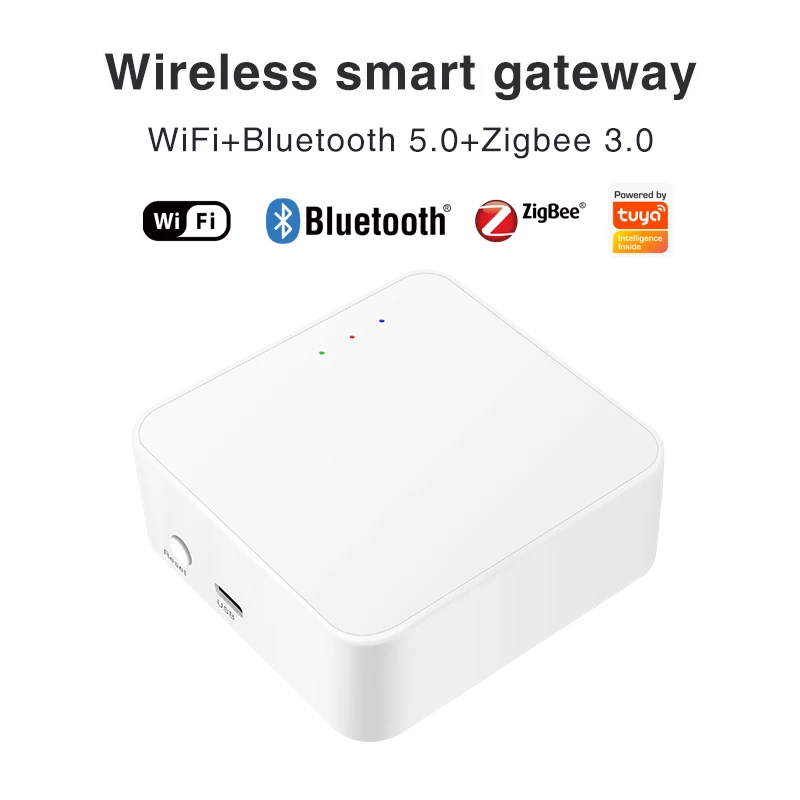 

Беспроводной смарт-шлюз TUYA Zigbee, дистанционное управление через приложение, поддержка Alexa, Wi-Fi, несколько режимов, три в одном