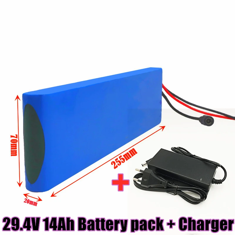 

24V Battery Pack 14Ah 7s2p 18650 Rechargeable Lithium Ion Battery for 24v Lithium Battery Electric Scooter Electric Bicycle+bms