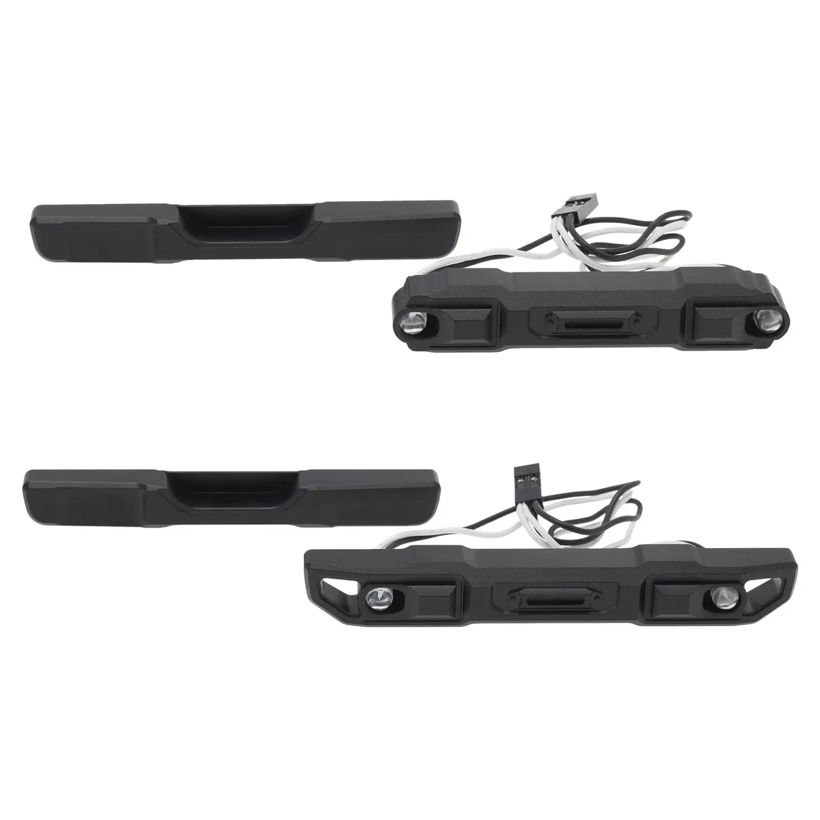 

1/24 Запчасти для автомобильного бампера на радиоуправлении, аксессуары, улучшенная деталь, прочная металлическая защита от столкновений, че...