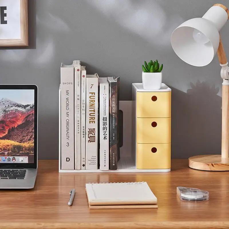 

Book Storage Rack Home Office Desktop File Shelf Information Magazine Storage Holder Living Room Table Book Stand Drawer Box