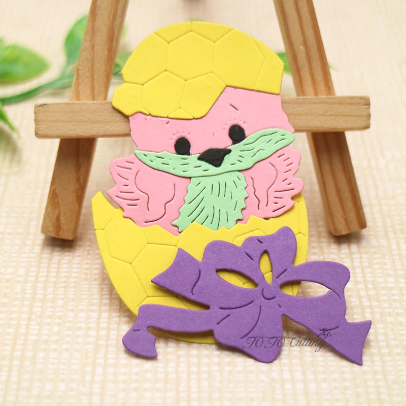 

Cutting Dies Eggshell Cartoon Animal Scrapbook Embossing DIY Decorative Album Cover Paper Cards Making Tool